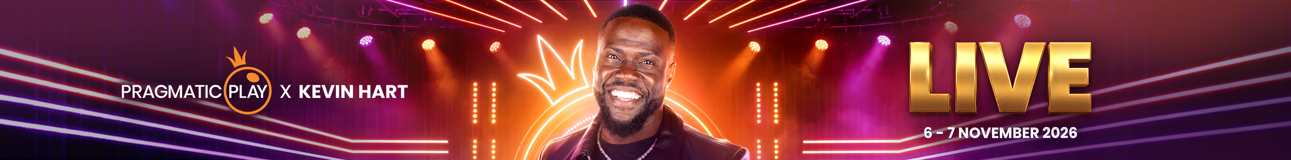 Pragmatic Play x Kevin Hart Live, 6-7 November 2026