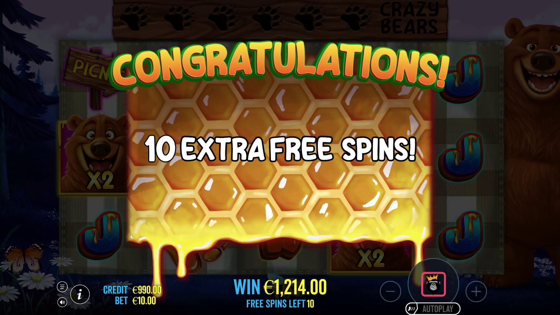Bear Crazy - Free spins 2