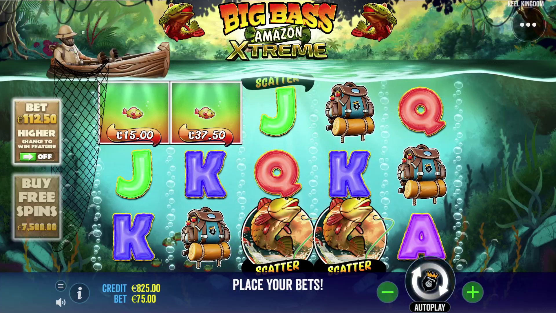 Big Bass Amazon Xtreme - Main game