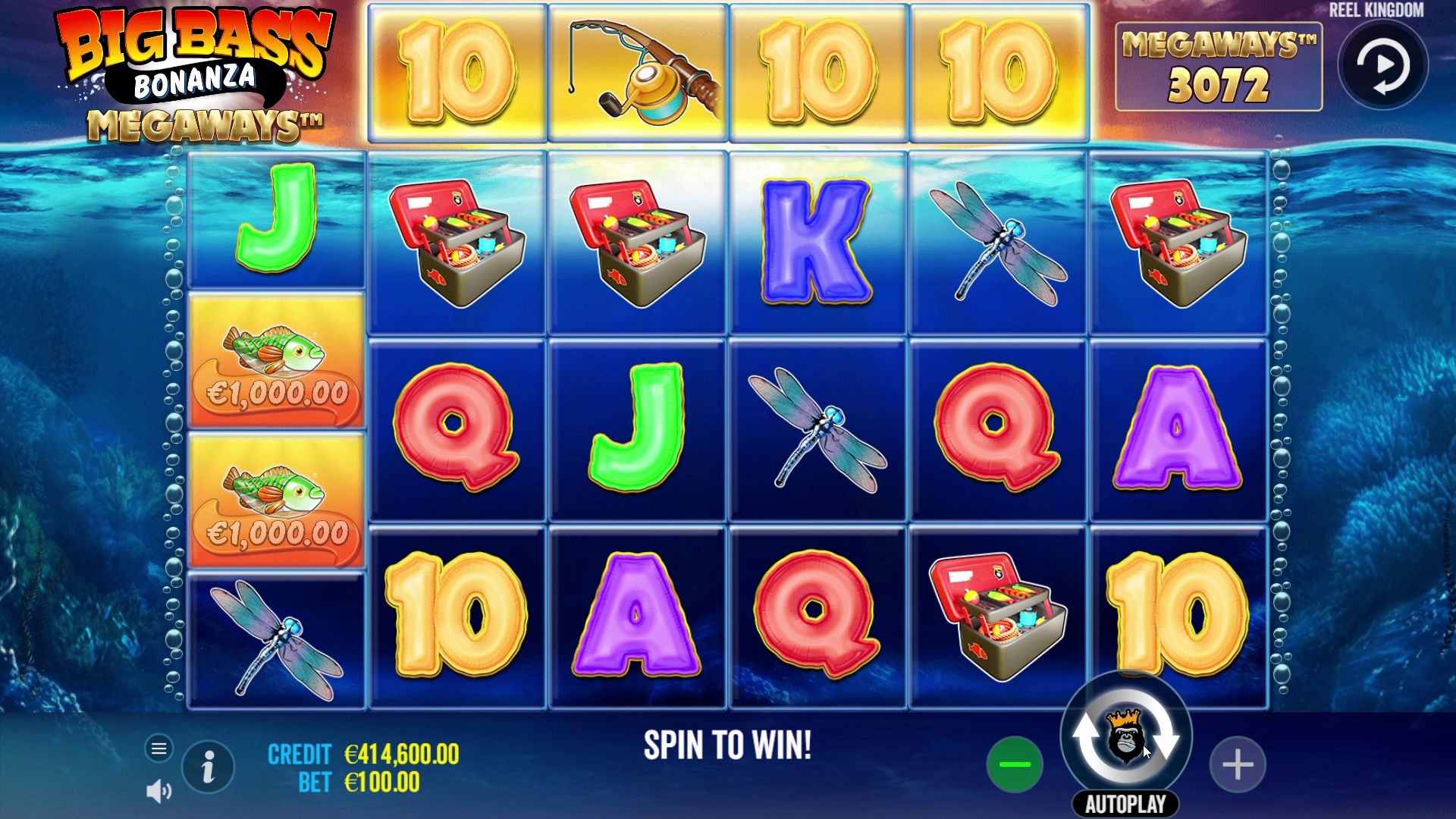 Big Bass Bonanza Megaways - Main game