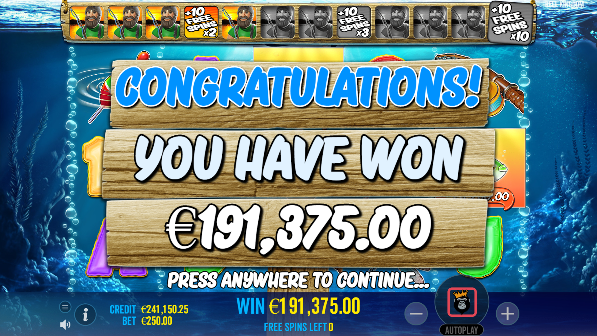 Big Bass Bonanza - Big win 8