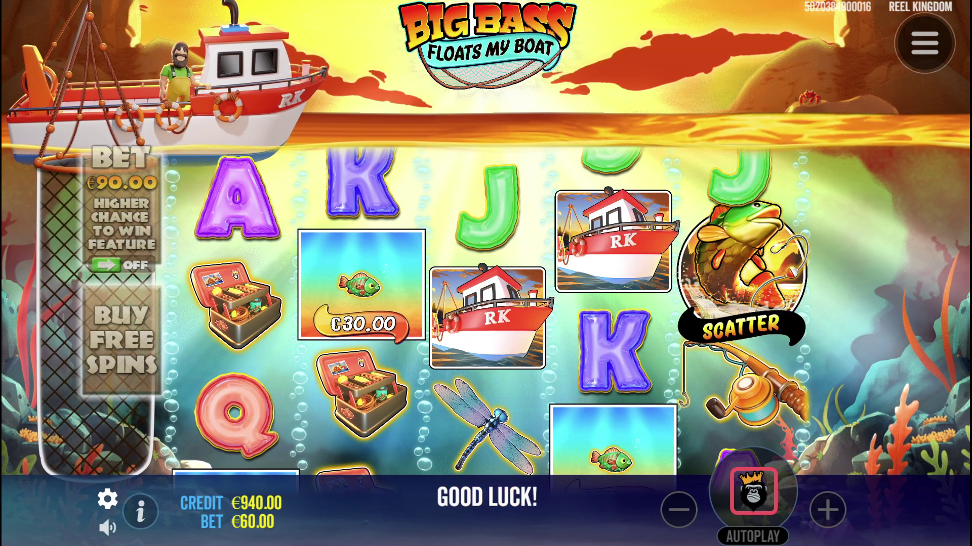 Big Bass Floats my Boat - Main game
