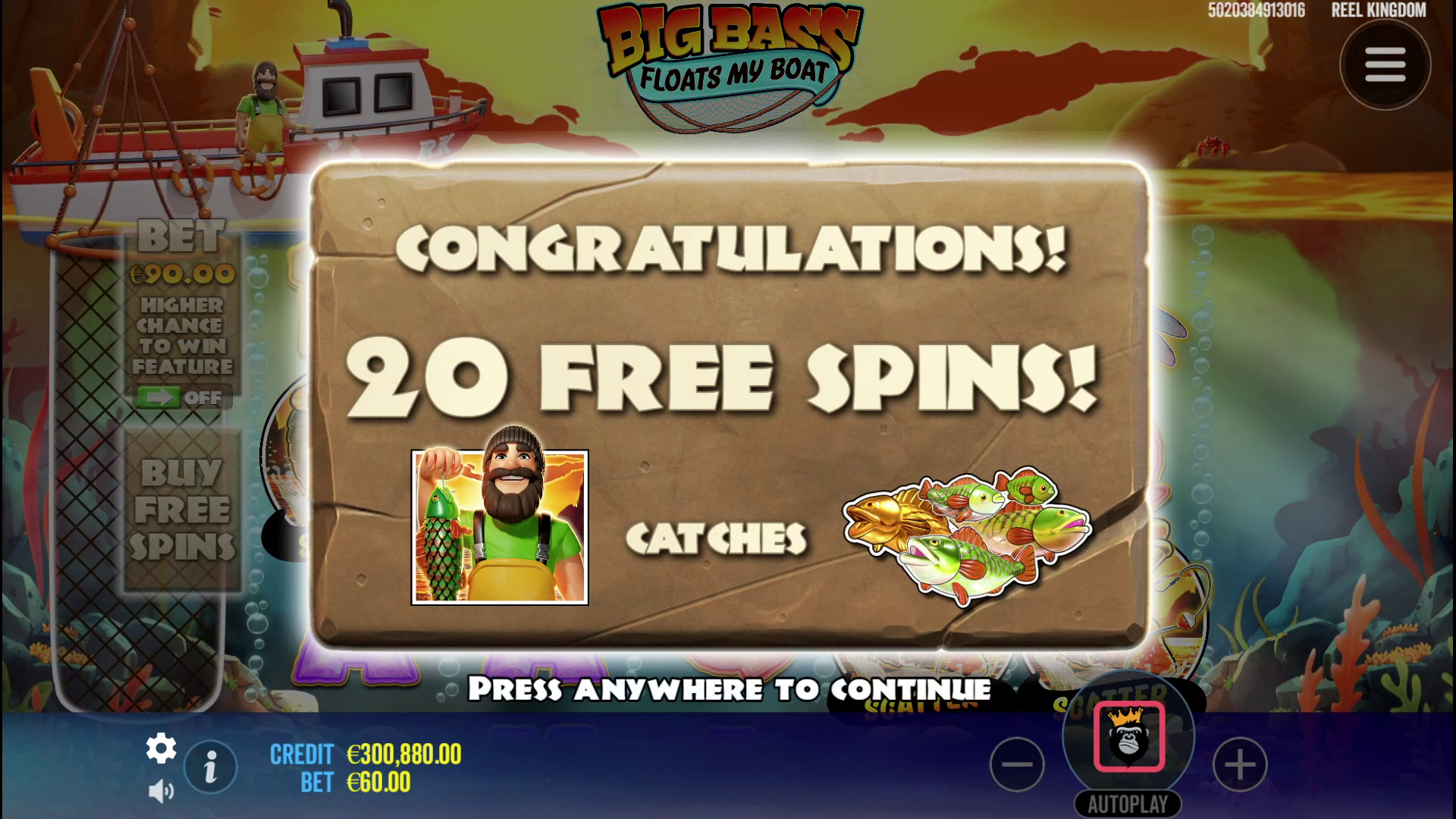 Big Bass Floats my Boat - Free spins bonus