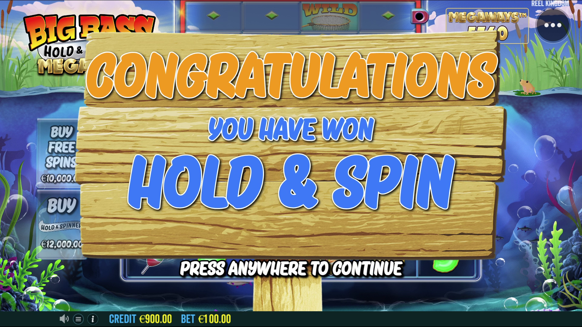 Big Bass Hold & Spinner Megaways - Free spins bonus