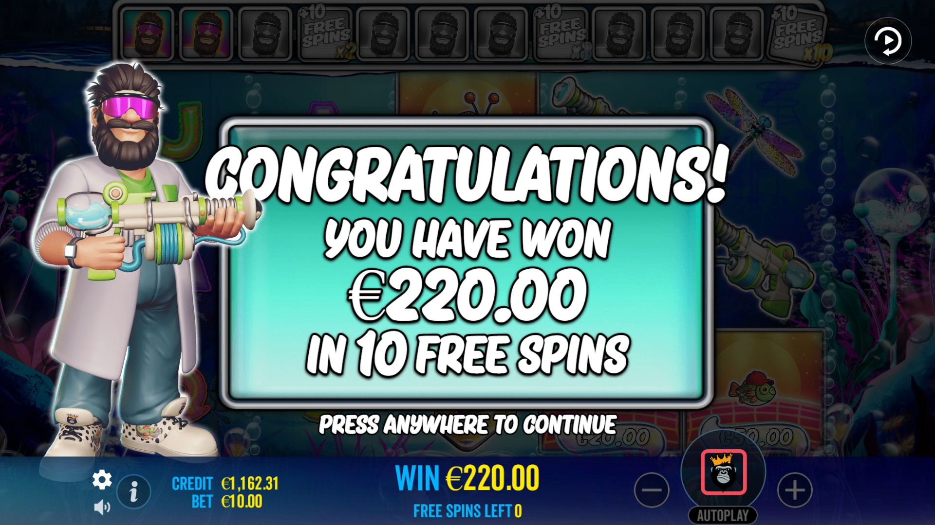 Big Bass Reel Repeat - Free spins 1