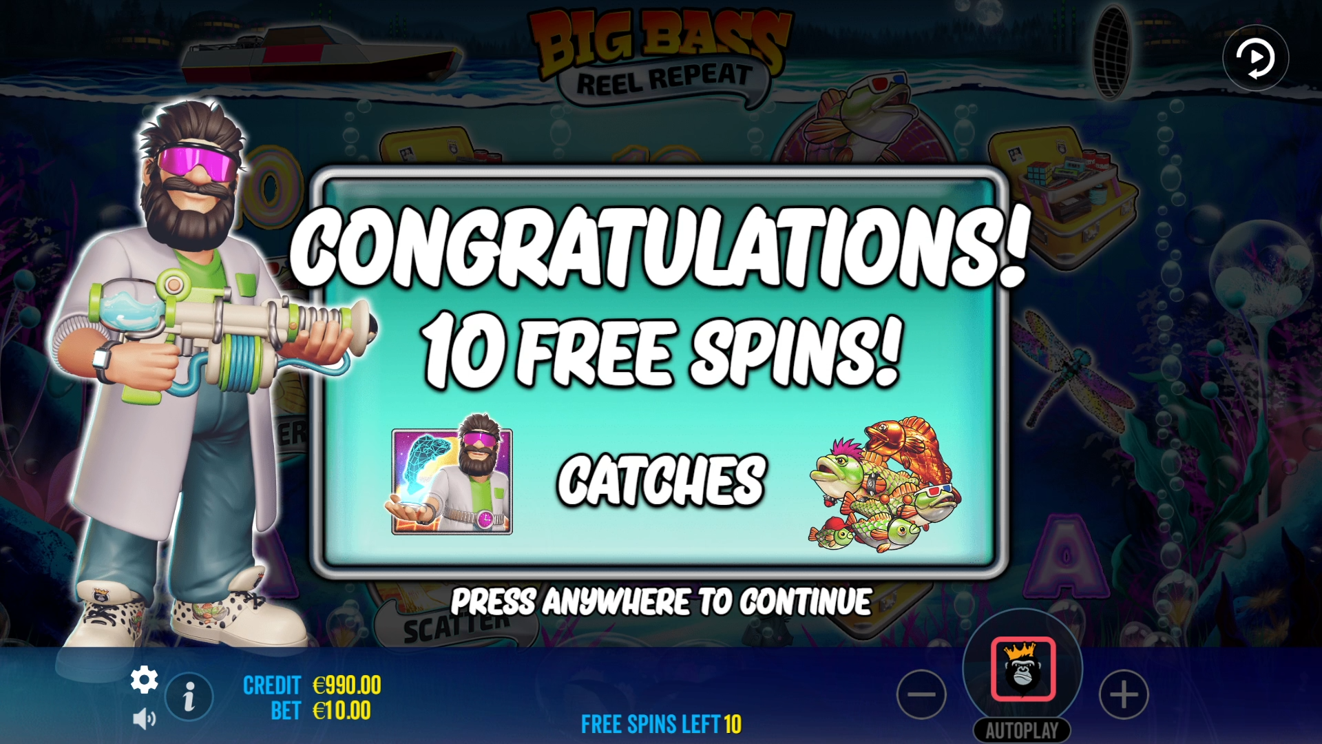 Big Bass Reel Repeat - Free spins 4