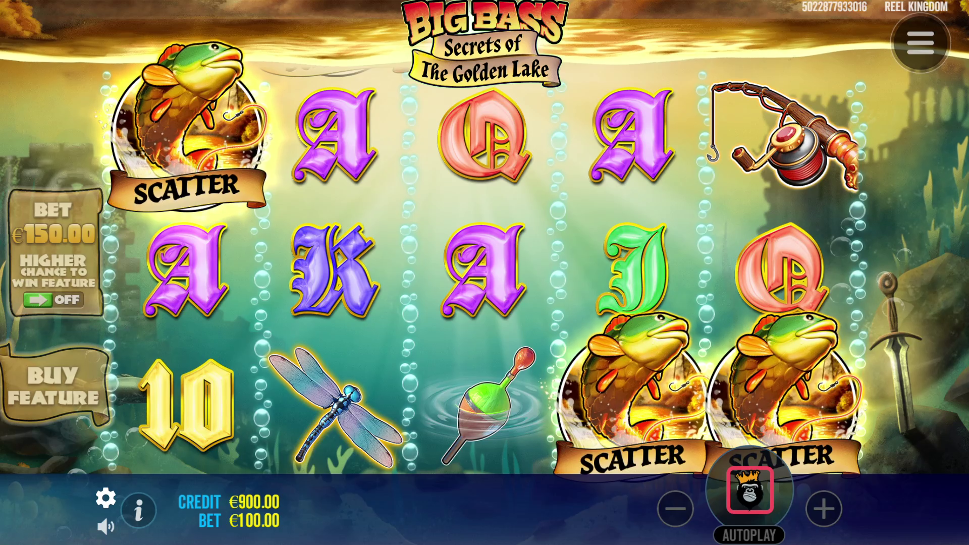 Big Bass Secrets of the Golden Lake - Main game