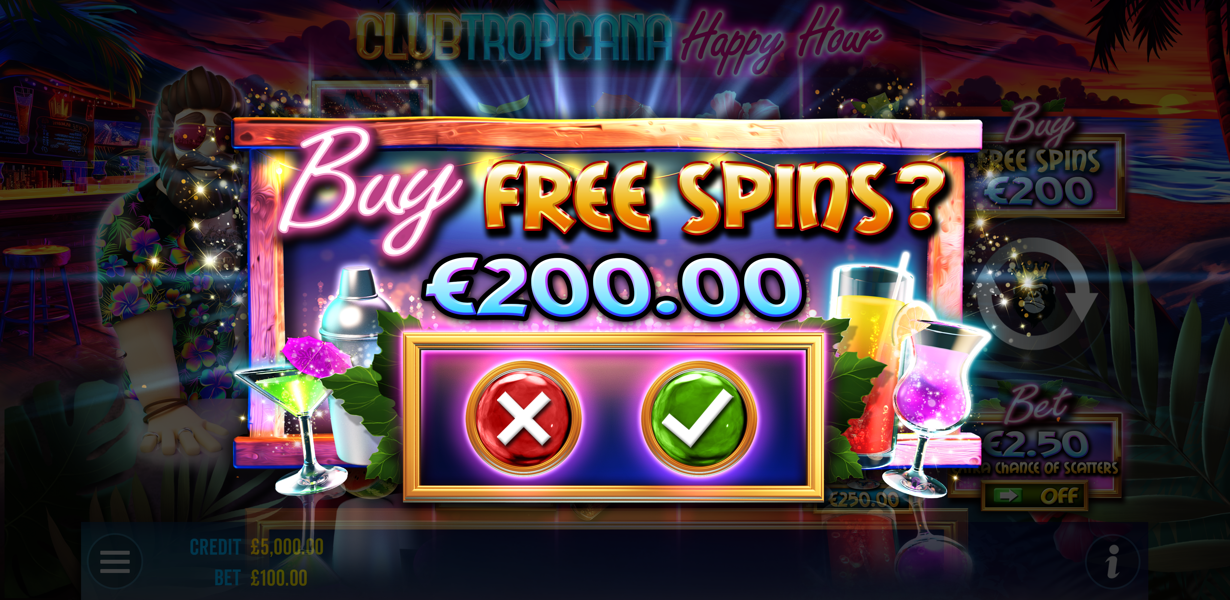 Club Tropicana - Happy Hour - Buy bonus