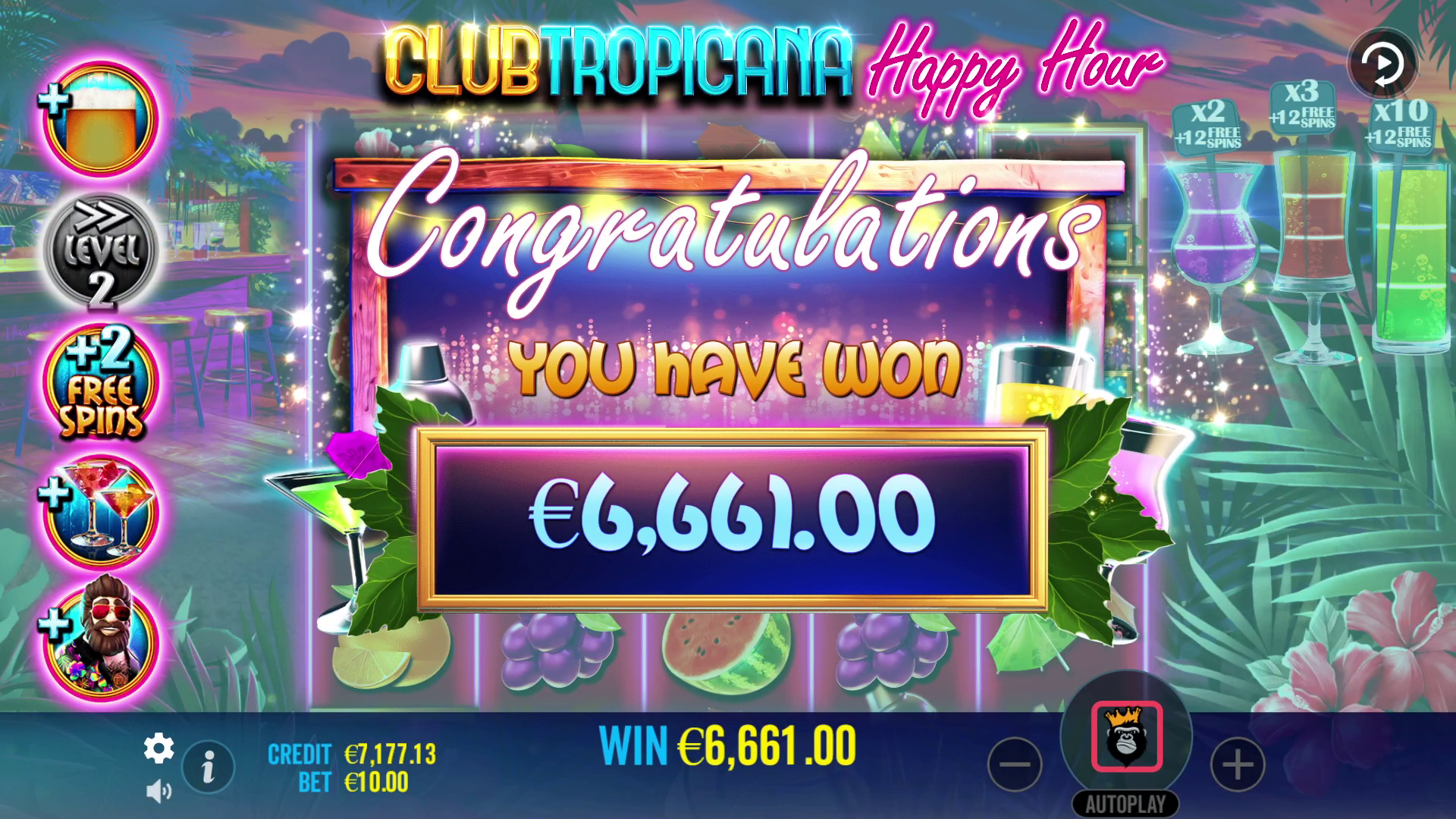 Club Tropicana - Happy Hour - Free spins 3