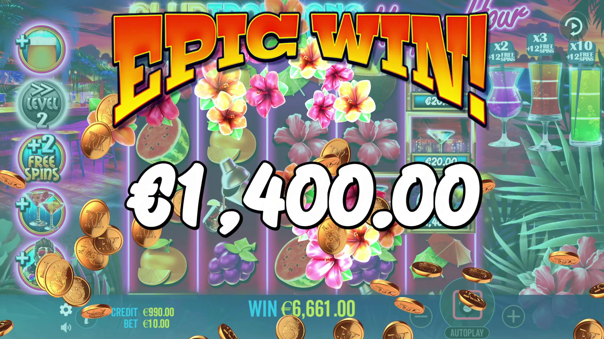 Club Tropicana - Happy Hour - Big win 2