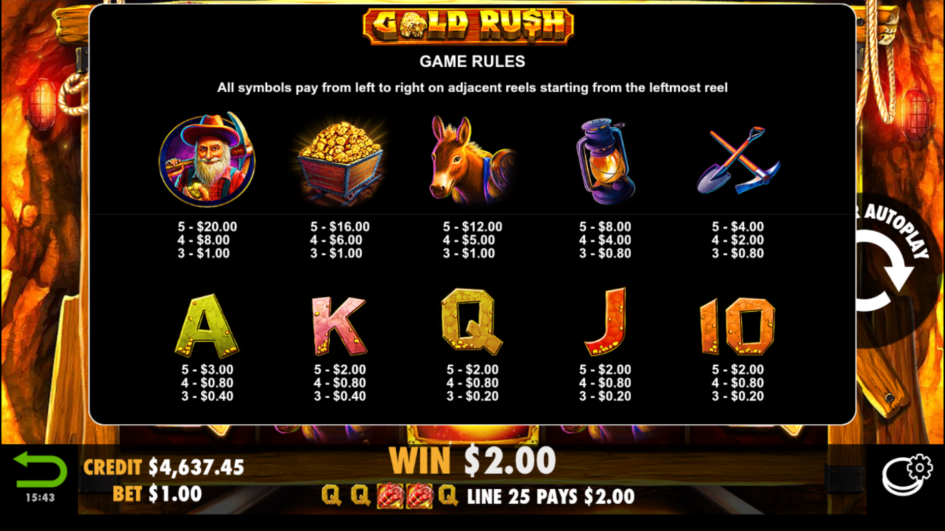 Gold Rush - Game rules 2