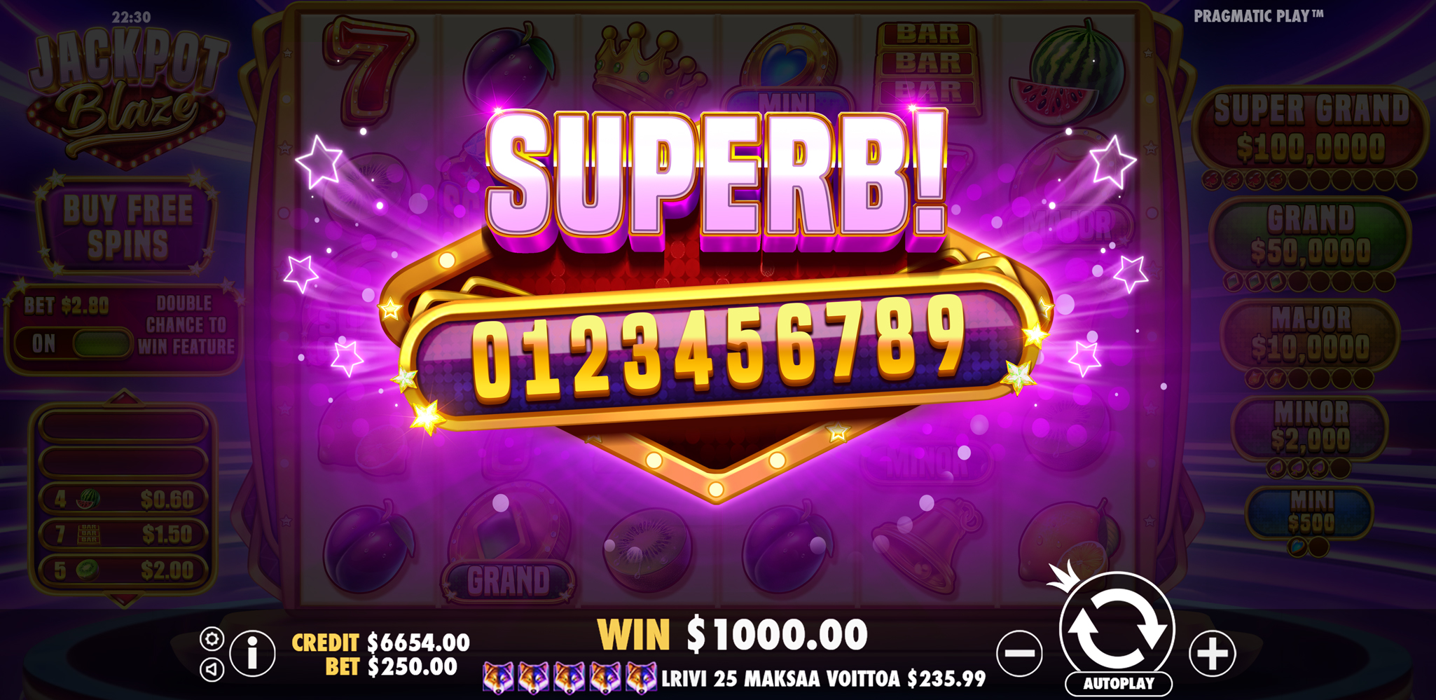Jackpot Blaze - Big win 7