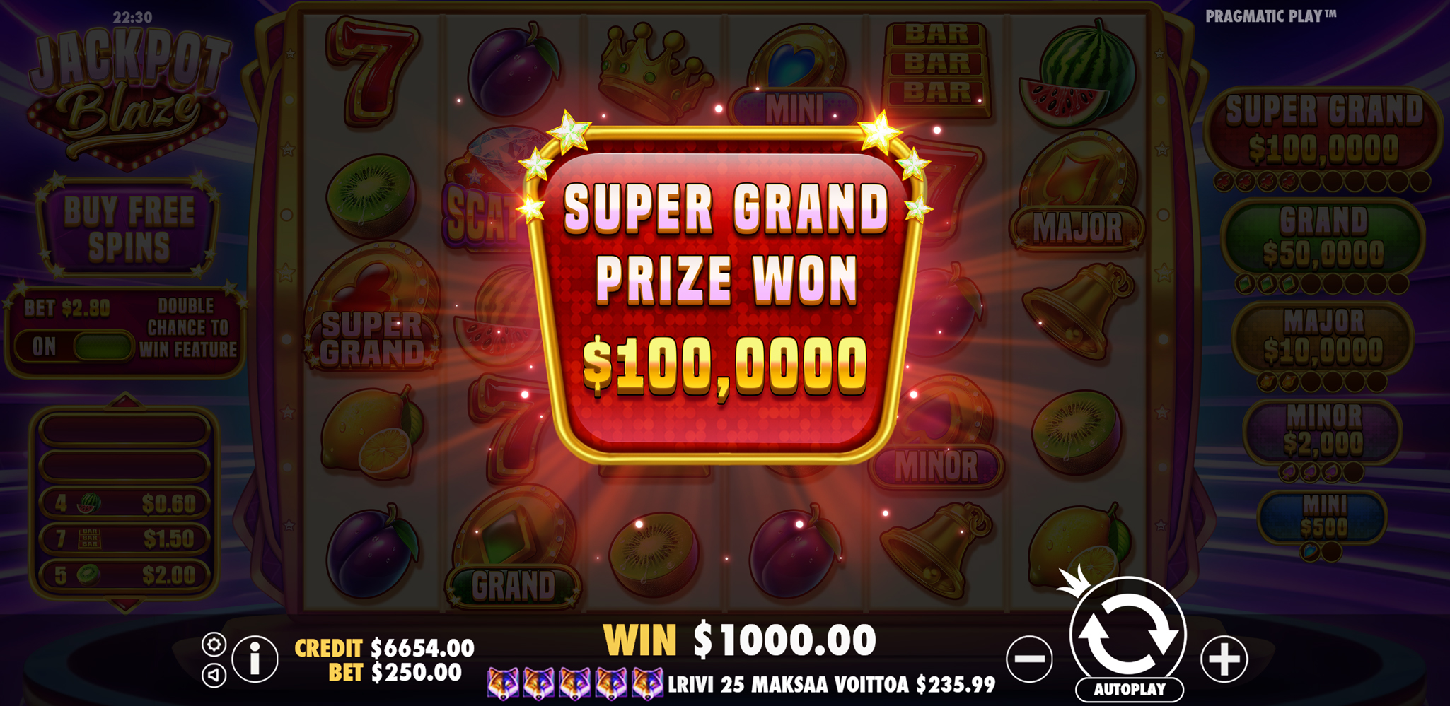 Jackpot Blaze - Big win 17