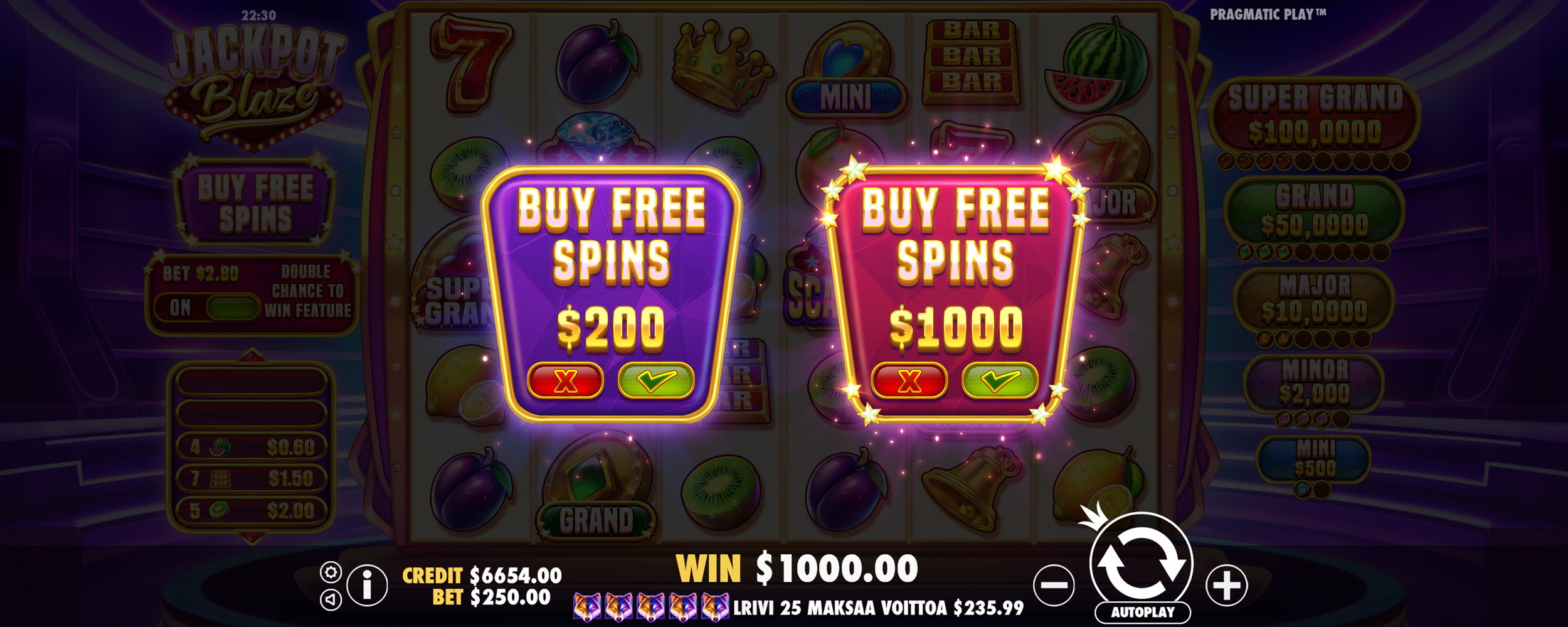 Jackpot Blaze - Buy bonus 2