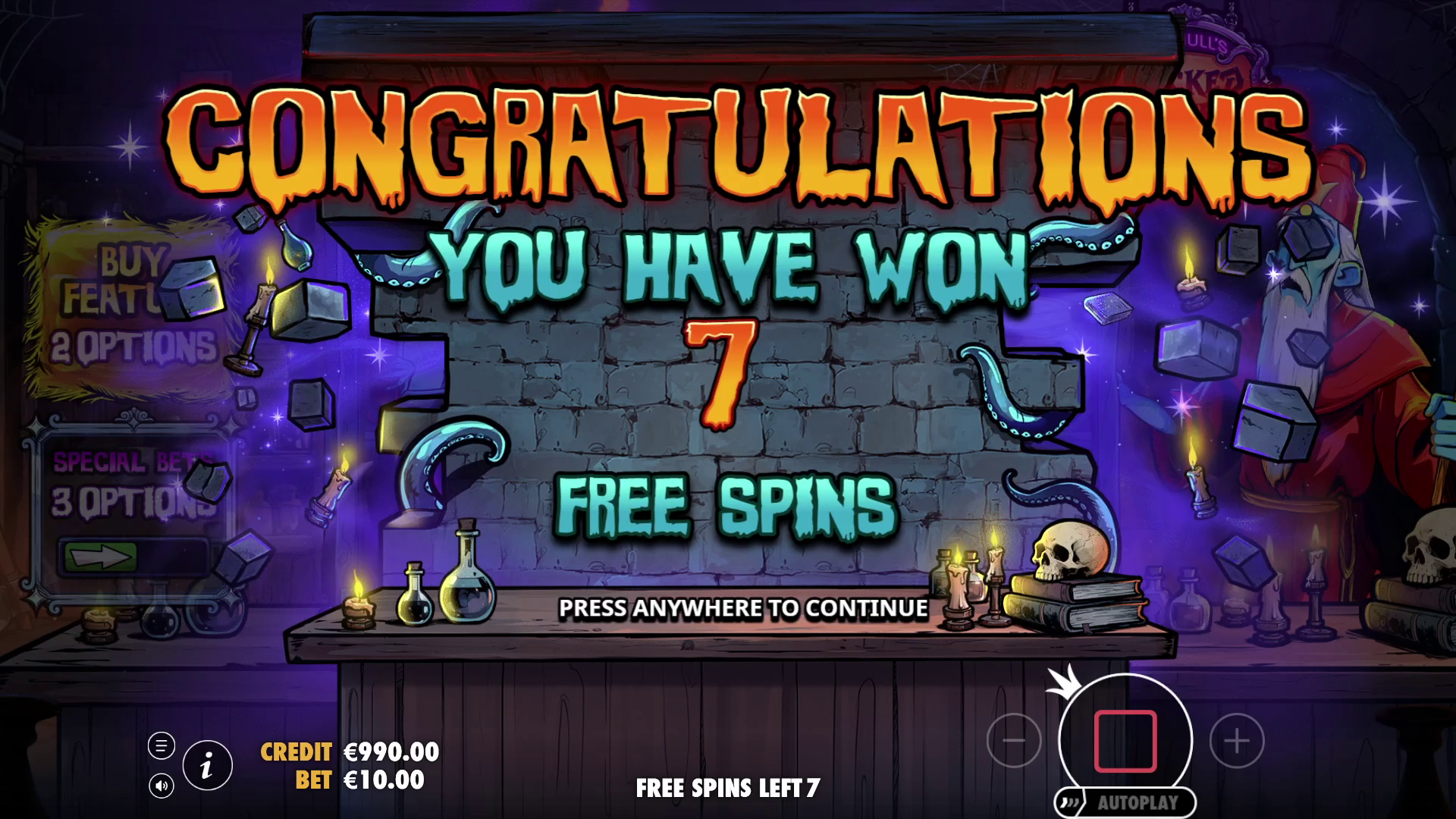 Mr. Null's Wicked Wares - Free spins 1