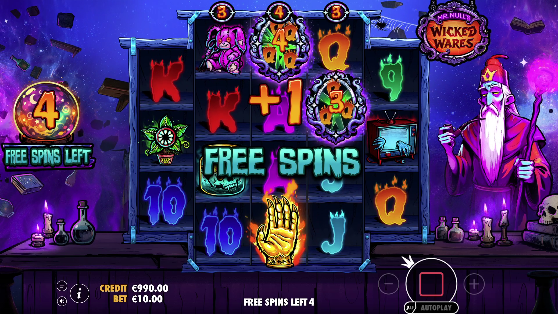 Mr. Null's Wicked Wares - Free spins 5
