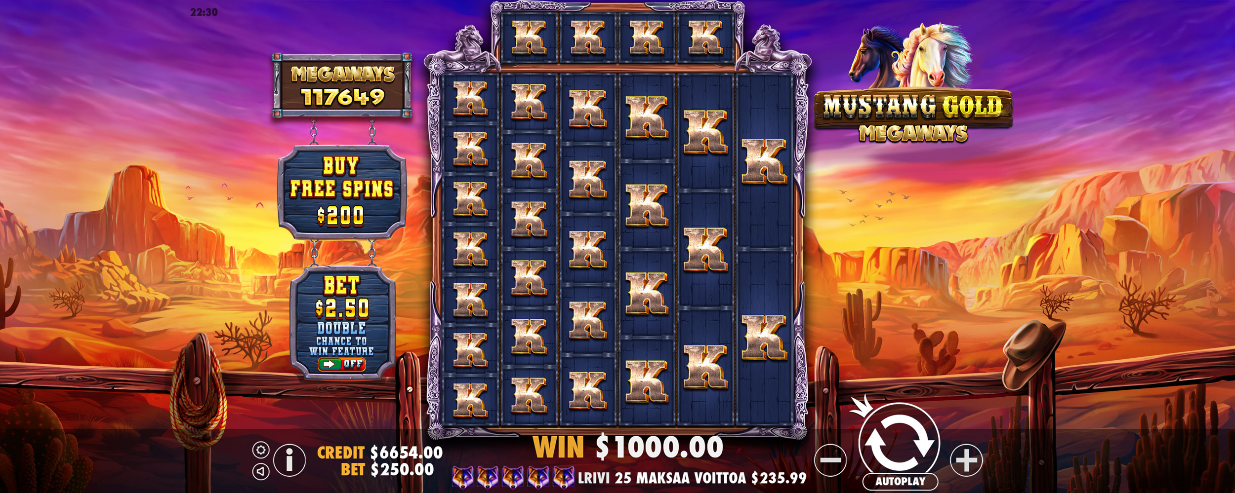 Mustang Gold Megaways - Big win 5