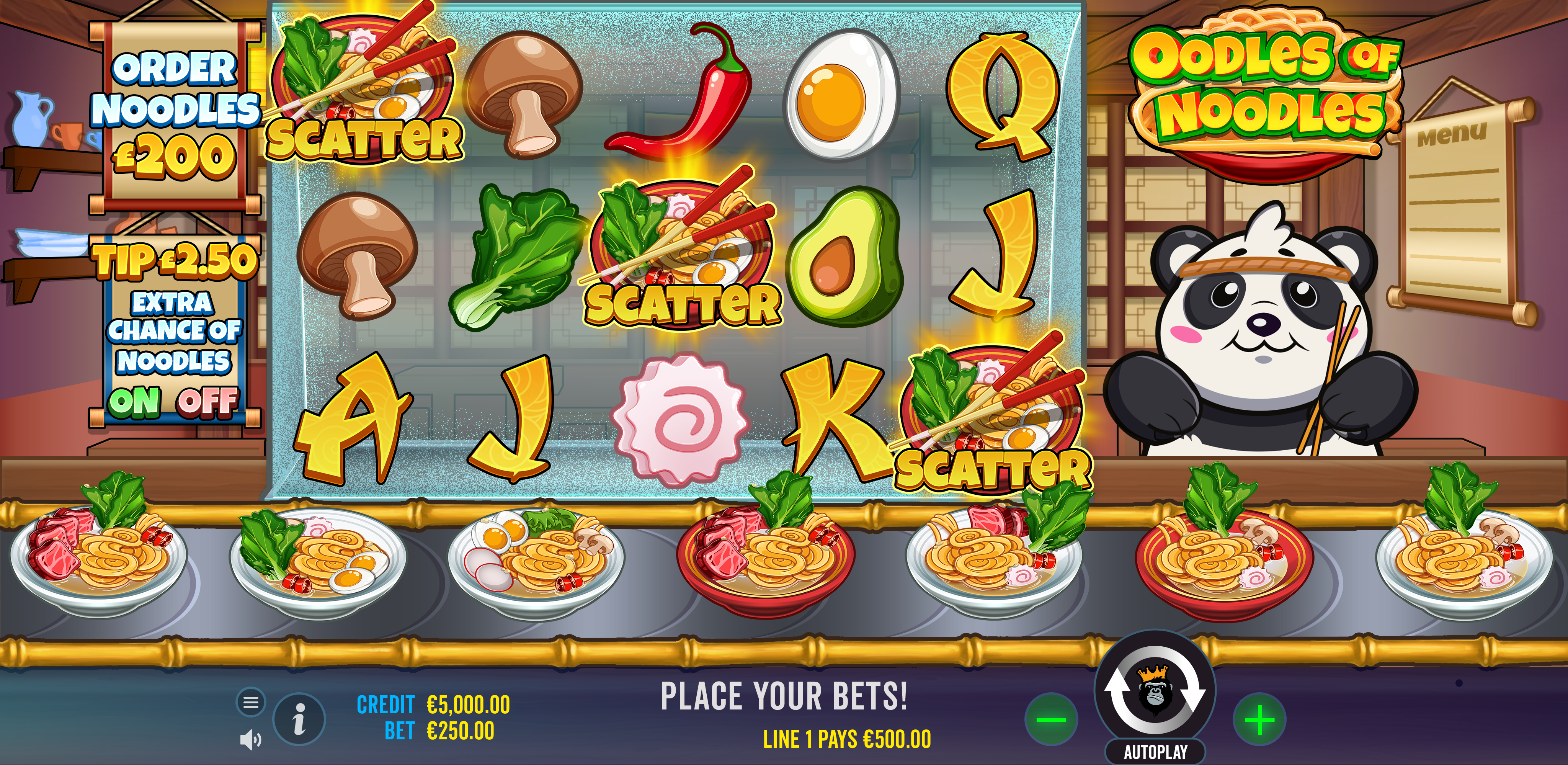 Oodles of Noodles - Main game