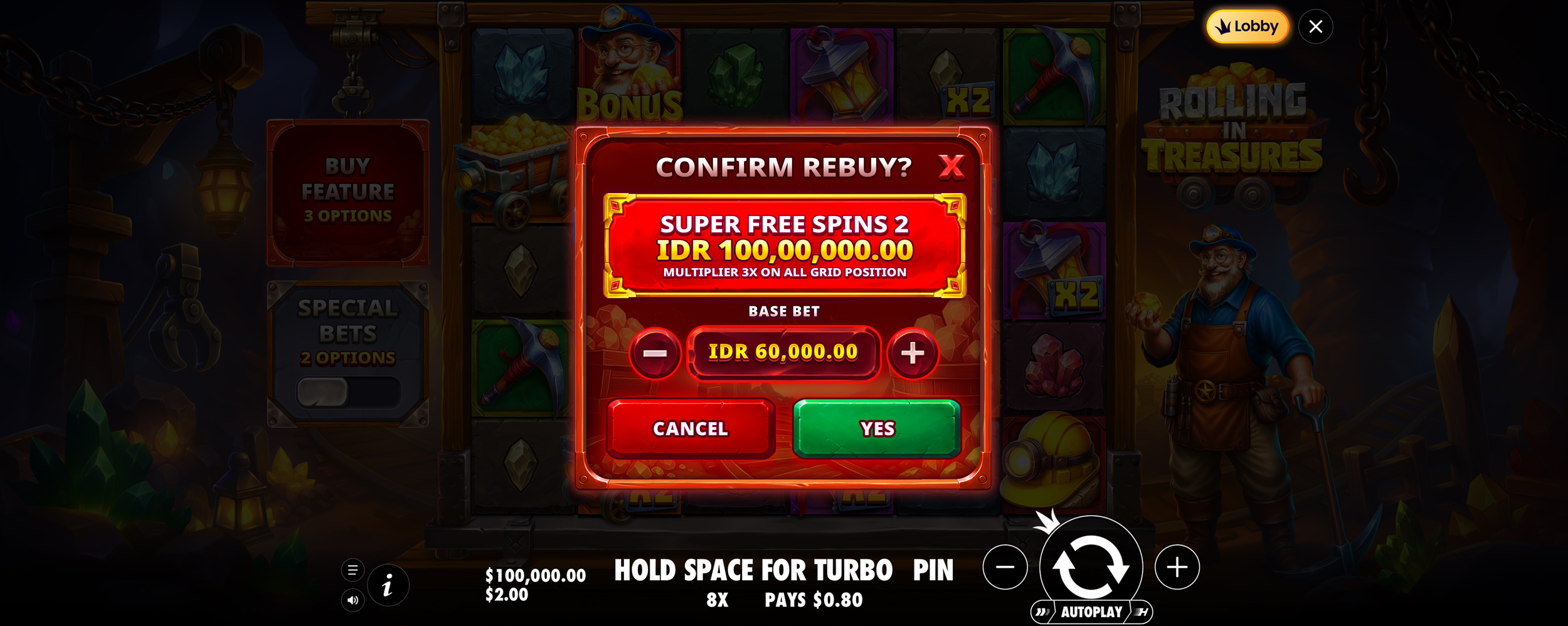 Rolling in Treasures - Buy bonus 8
