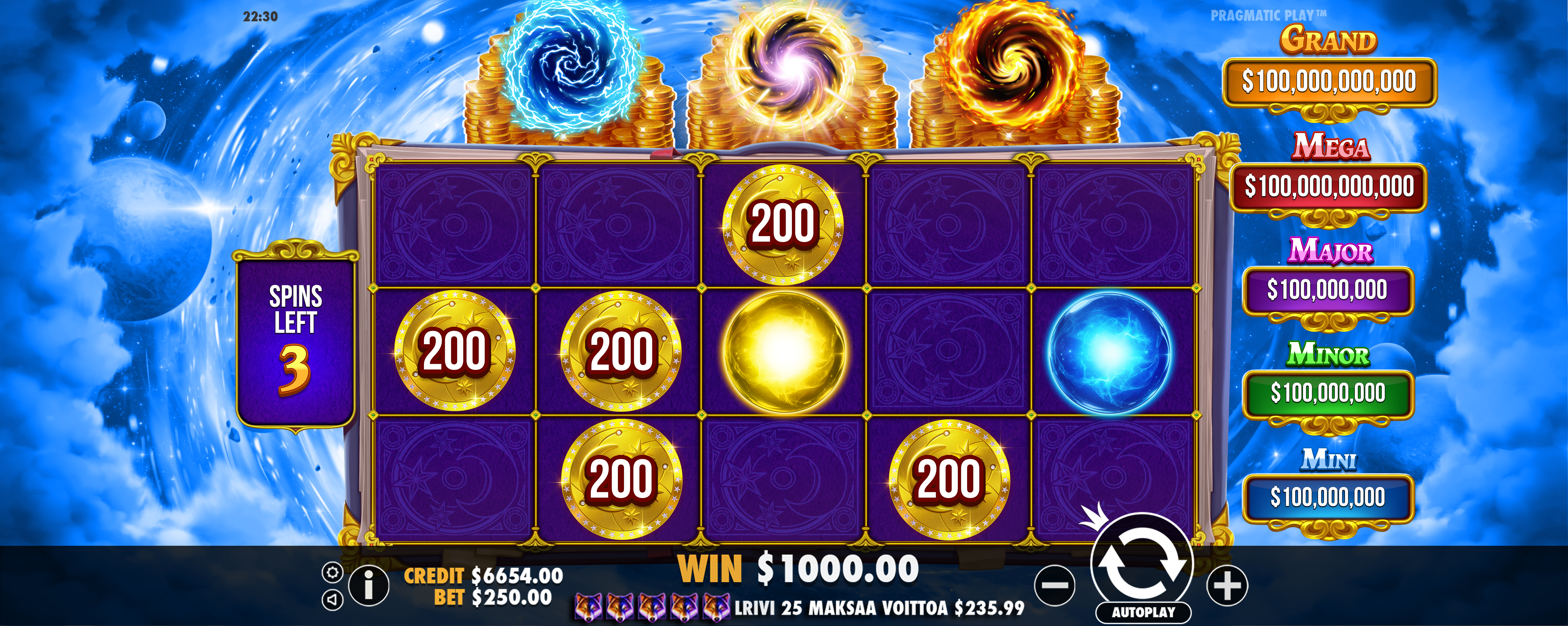 Spellmaster - Free spins bonus