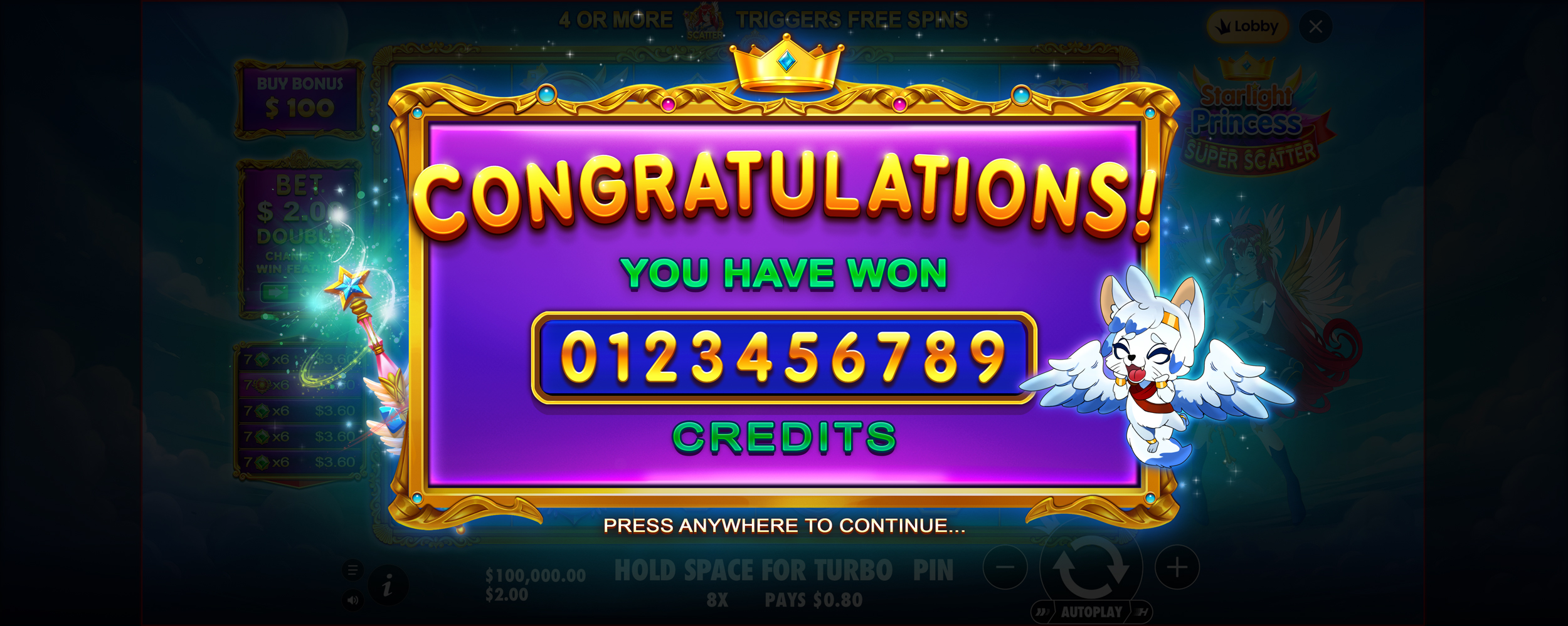 Starlight Princess Super Scatter - Banner 1