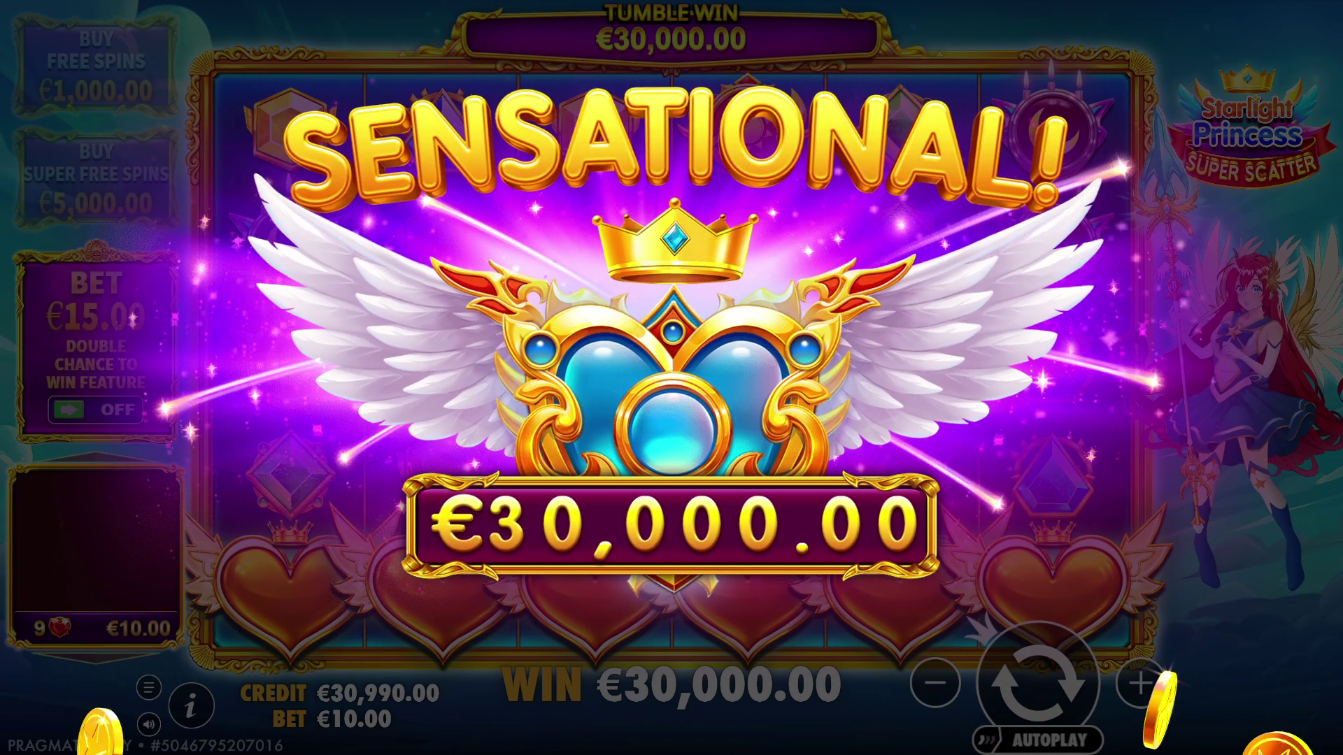 Starlight Princess Super Scatter - Big win 12