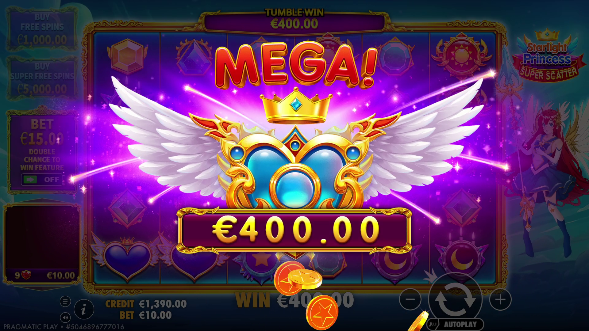 Starlight Princess - Free spins 21
