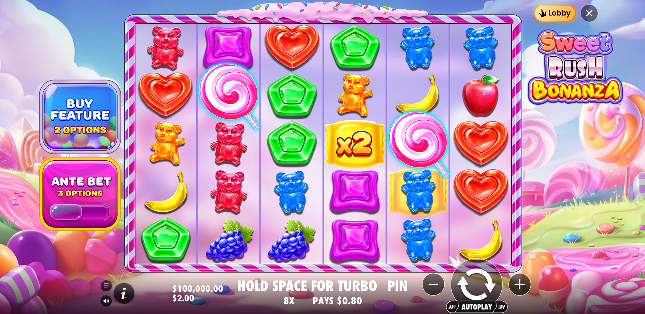 Sweet Rush Bonanza - Base game 2