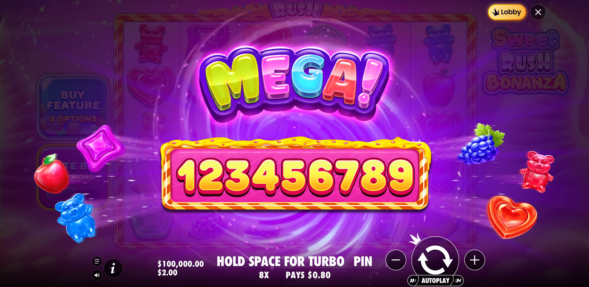 Sweet Rush Bonanza - Big win 20