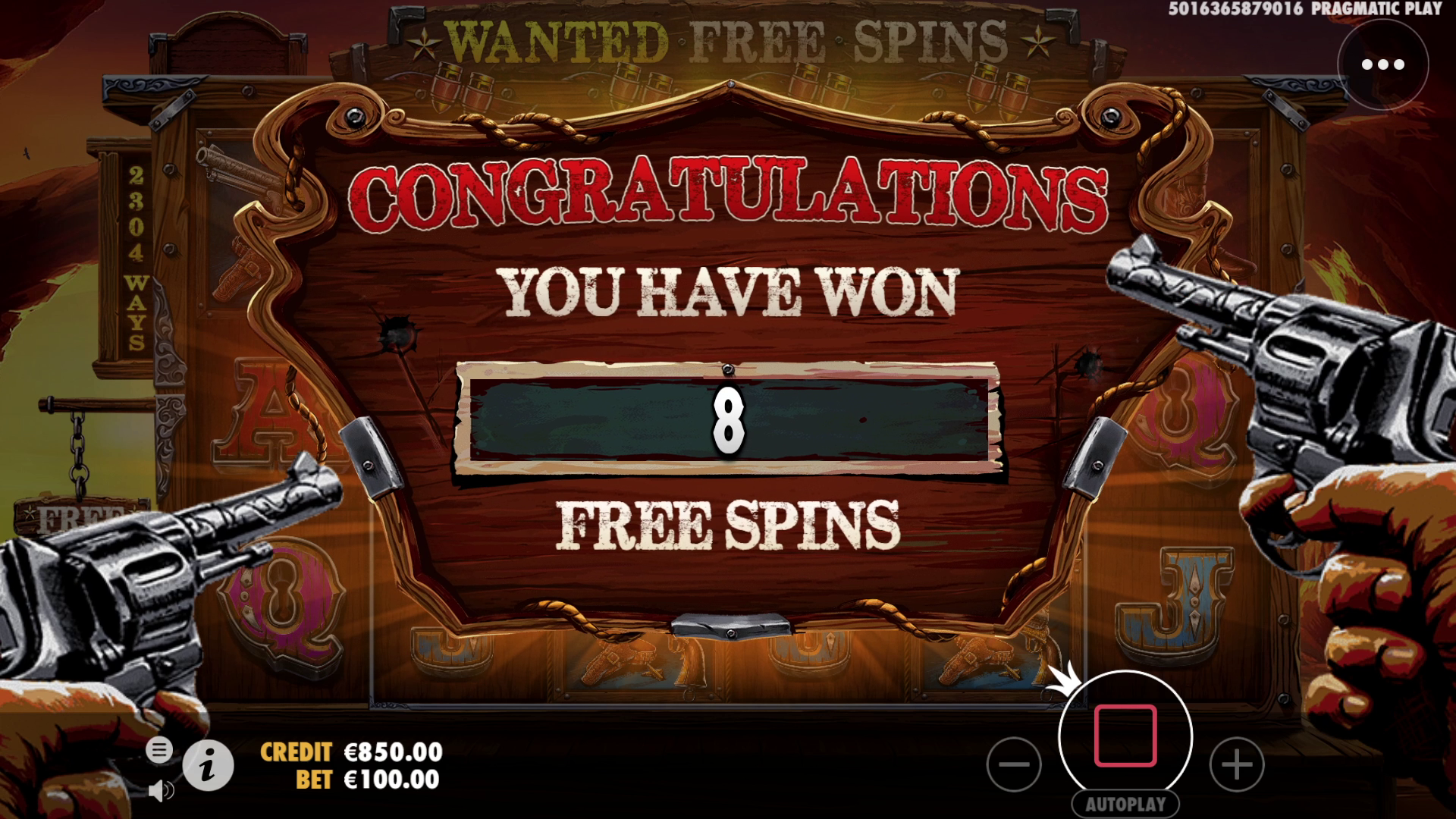 The Wild Gang - Free spins bonus