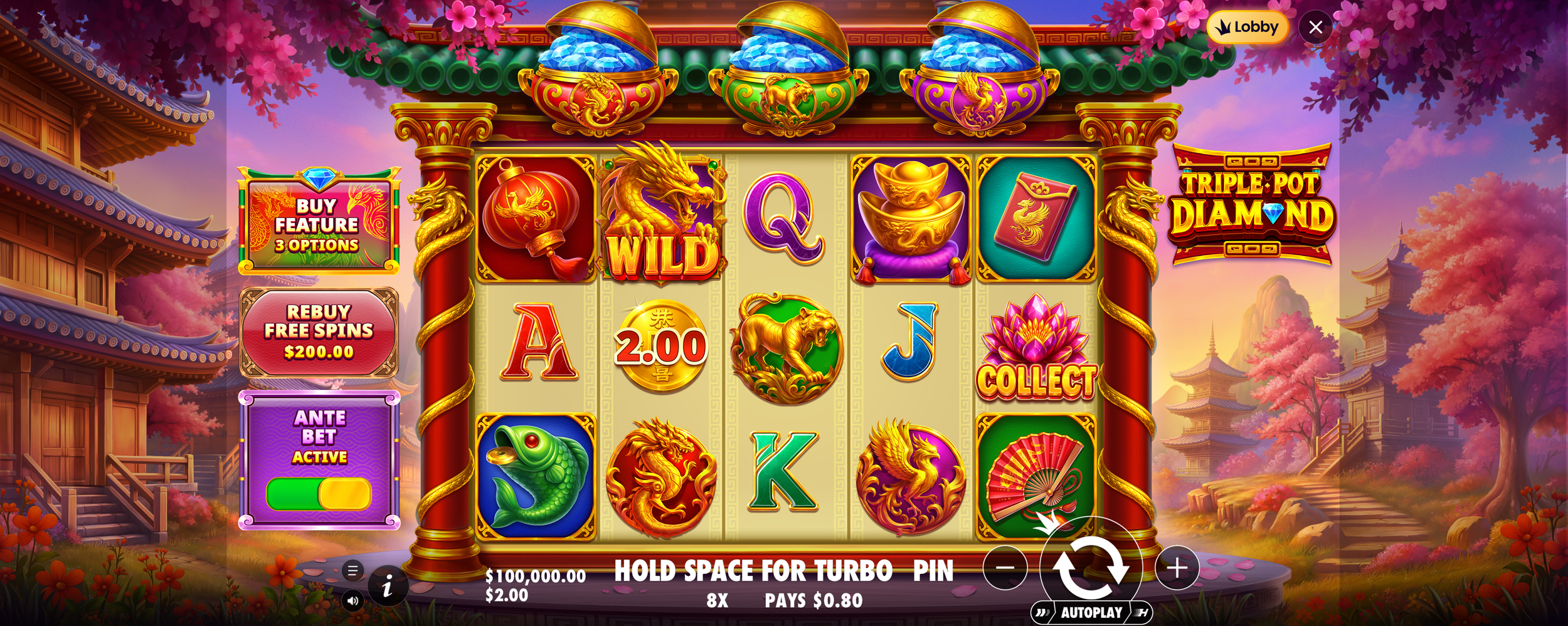 Triple Pot Diamond - Buy bonus 5