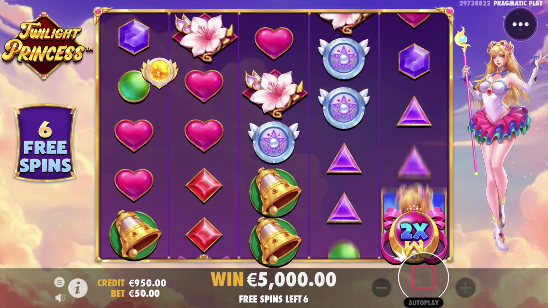 Twilight Princess - Free spins bonus
