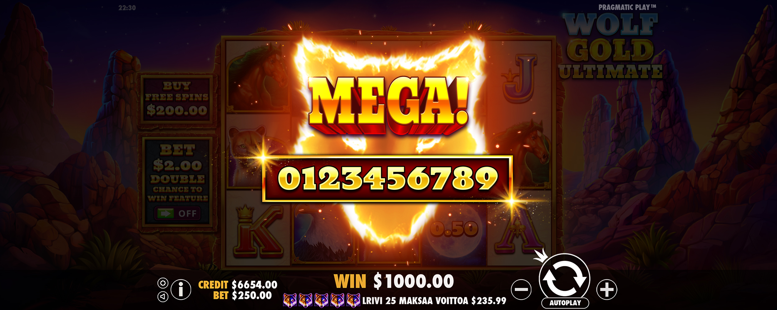 Wolf Gold Ultimate - Big win 5