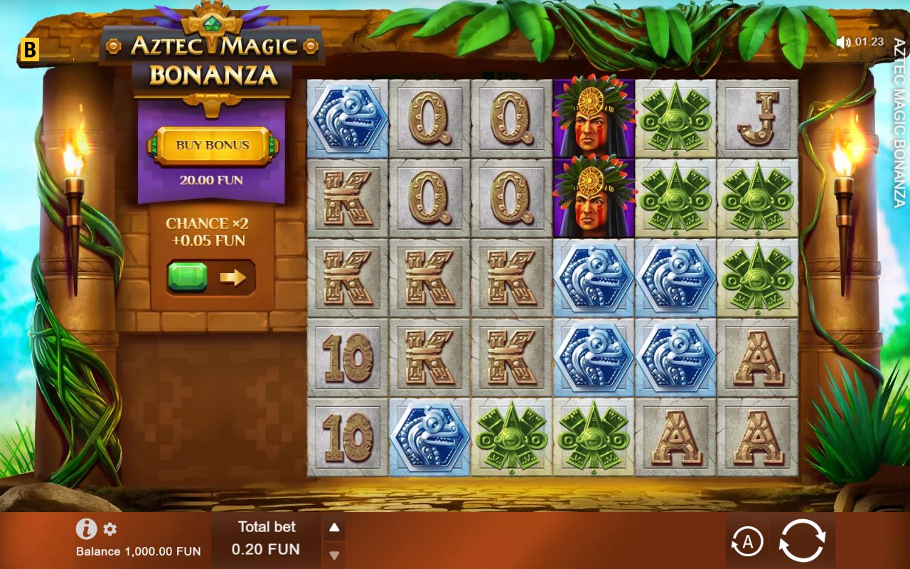 Aztec Magic Bonanza game lobby
