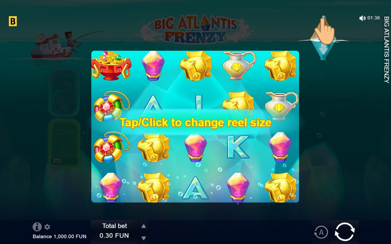 Big Atlantis Frenzy game lobby