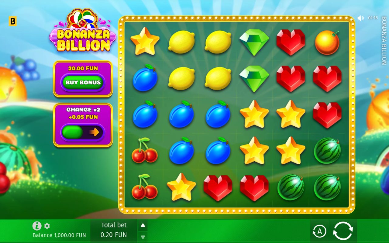 Bonanza Billion game lobby