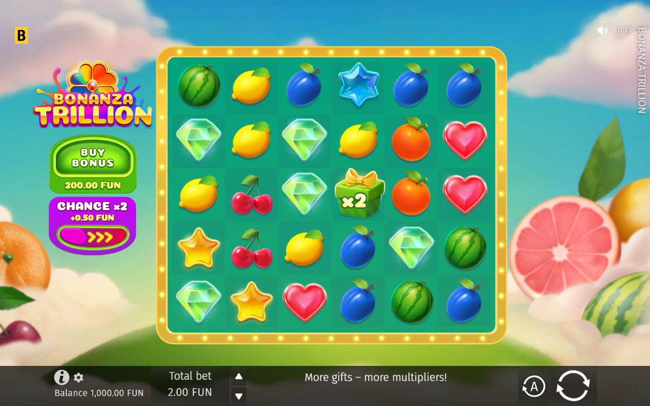 Bonanza Trillion game lobby