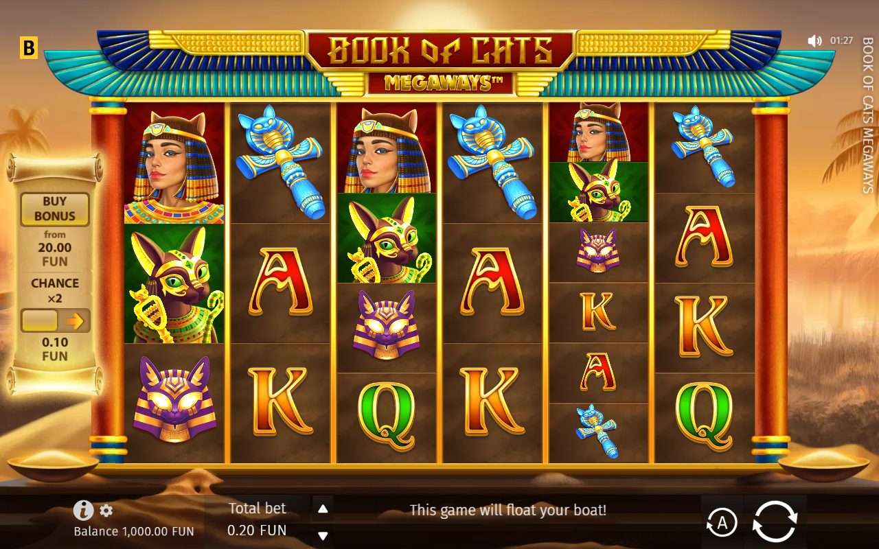 Book of Cats Megaways game lobby