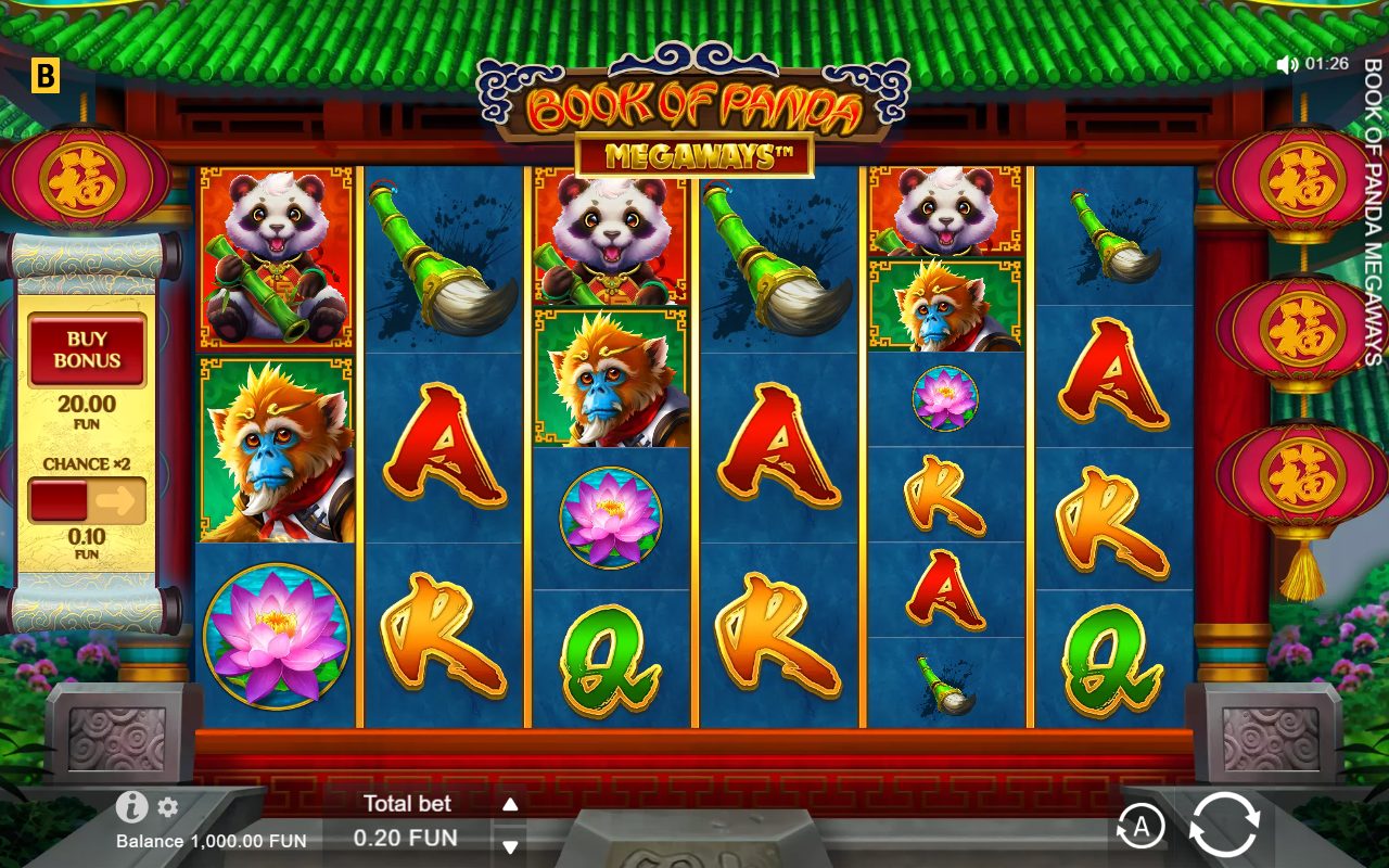 Book of Panda Megaways game lobby