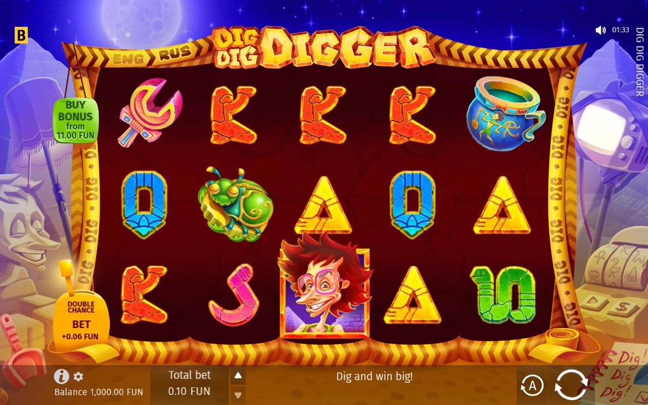 Dig Dig Digger game lobby