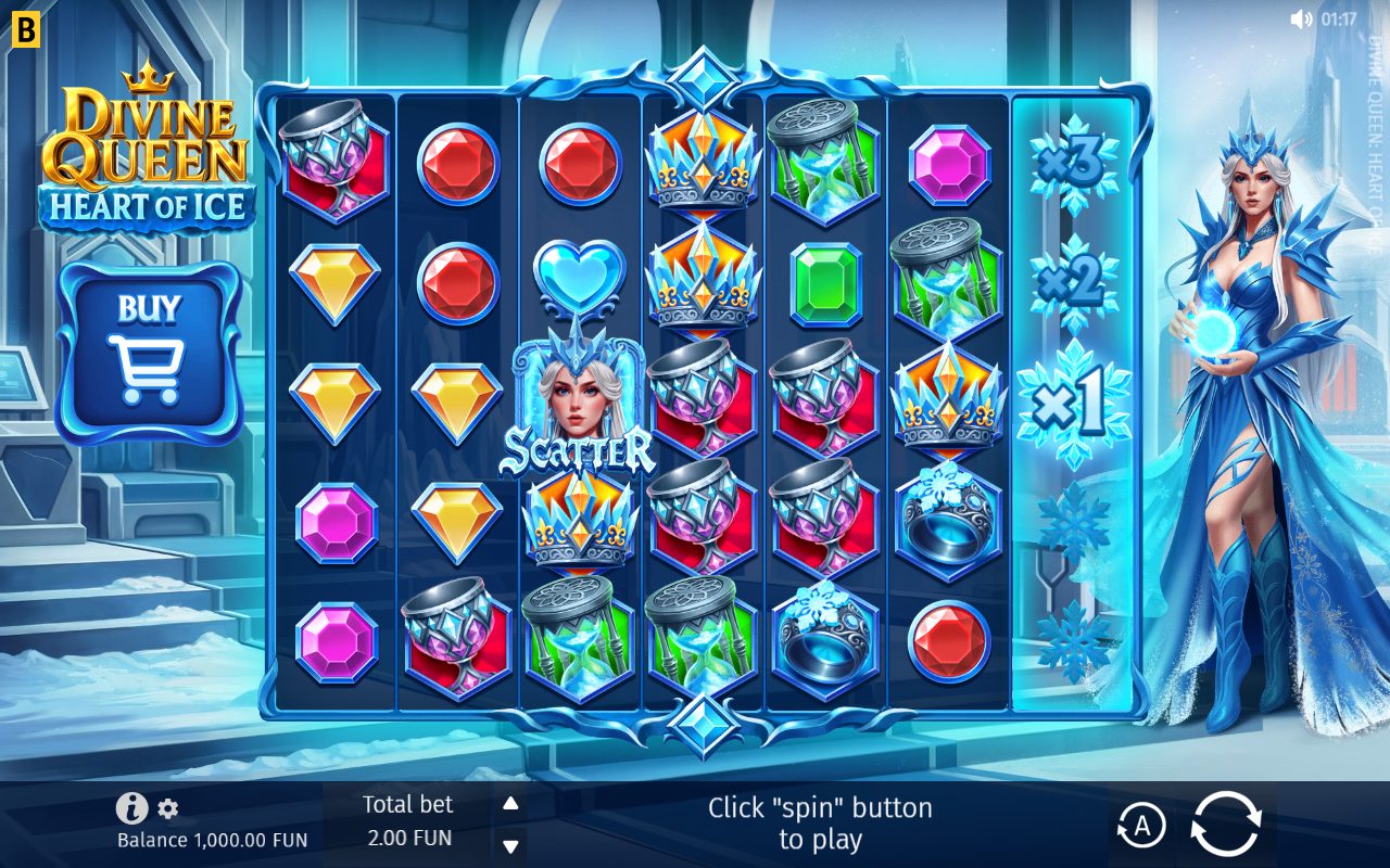 Divine Queen: Heart of Ice game lobby