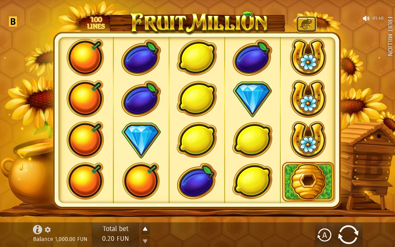 Fruit Million game lobby