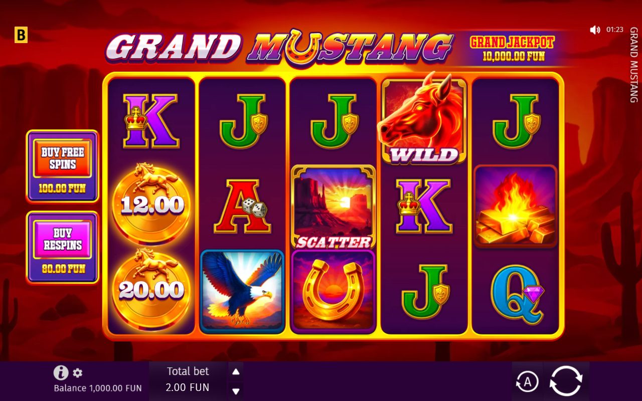 Grand Mustang game lobby