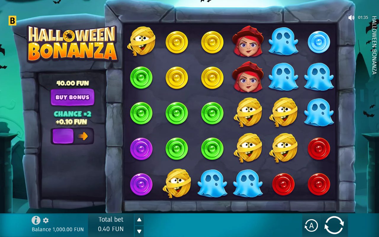 Halloween Bonanza game lobby