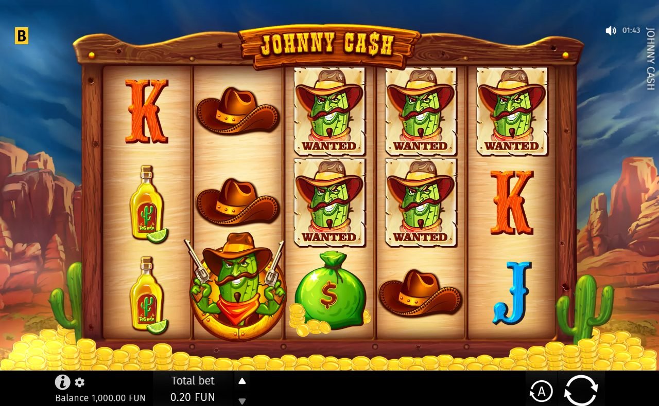 Johnny Cash game lobby