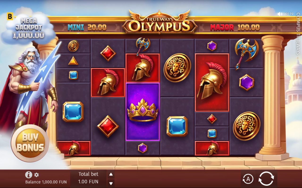 Olympus Trueways game lobby