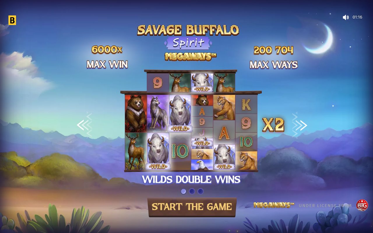 Savage Buffalo Spirit Megaways game lobby