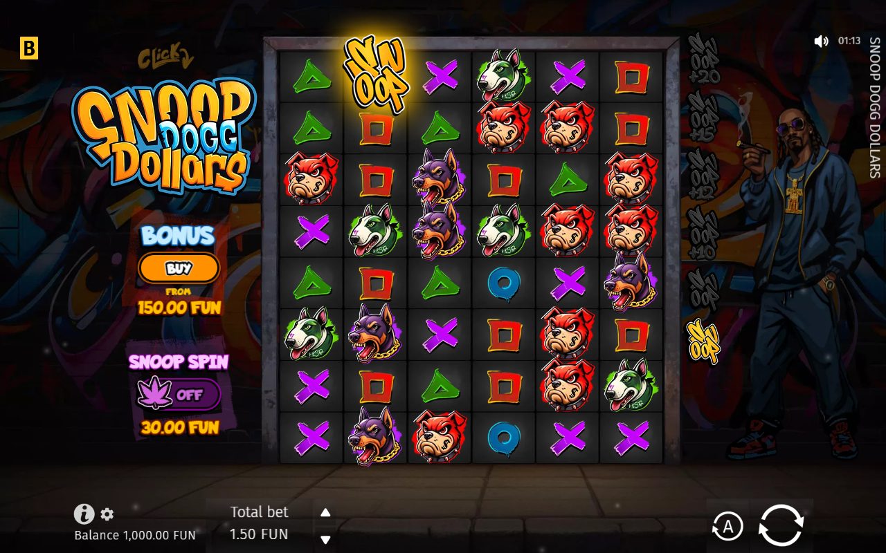 Snoop Dogg Dollars game lobby