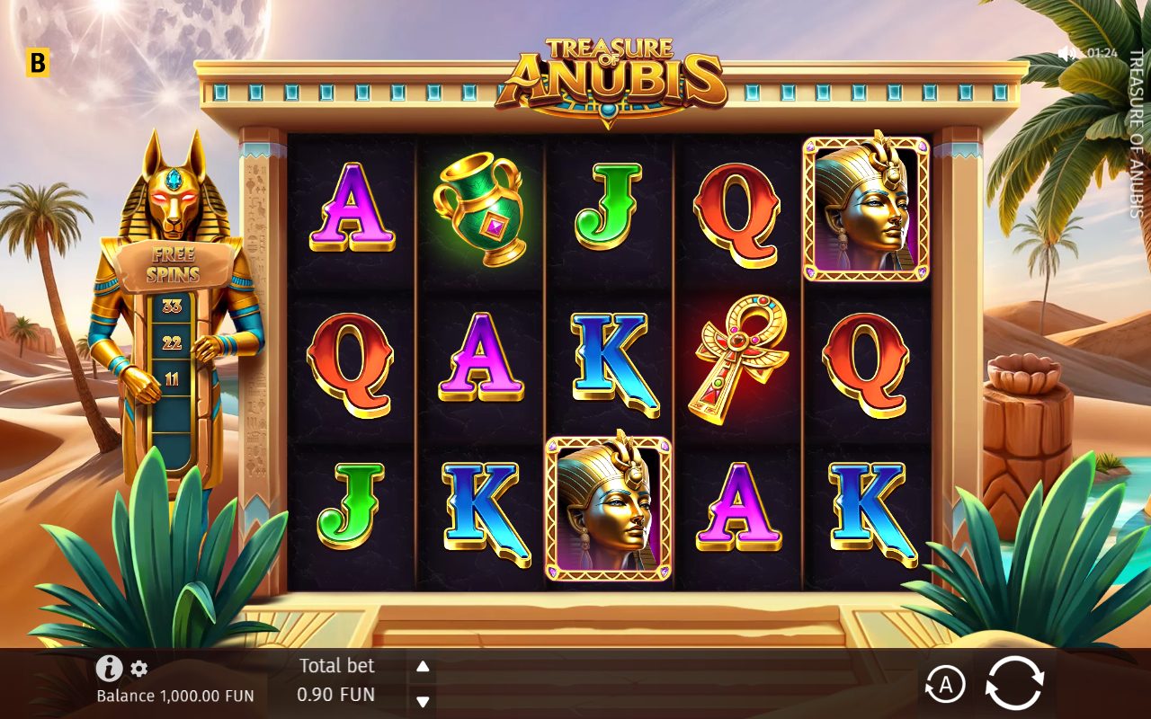 Treasure of Anubis game lobby