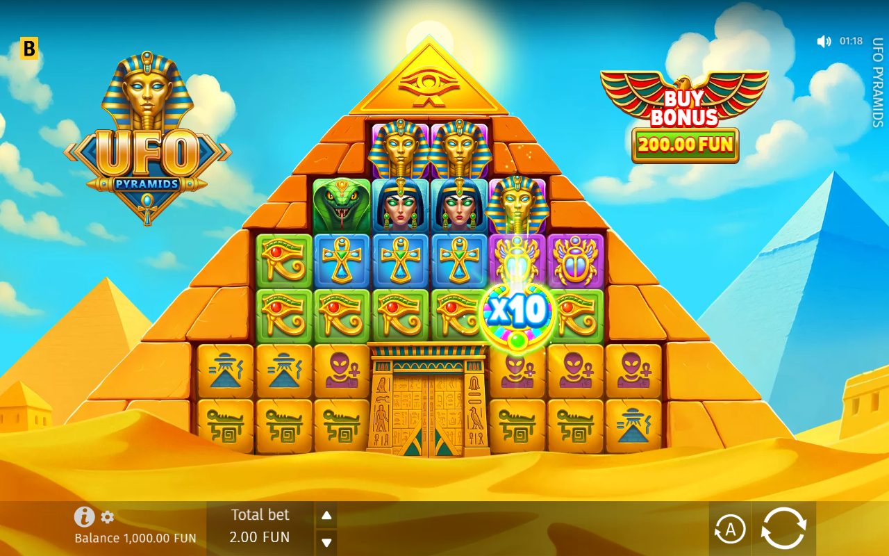 UFO Pyramids game lobby